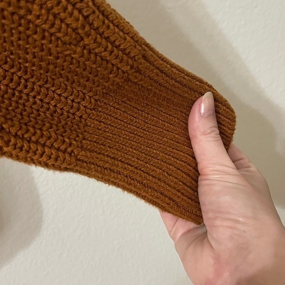 NEW Everlane Women Organic Cotton Full Zip Cardigan Brown Medium - Picture 8 of 12